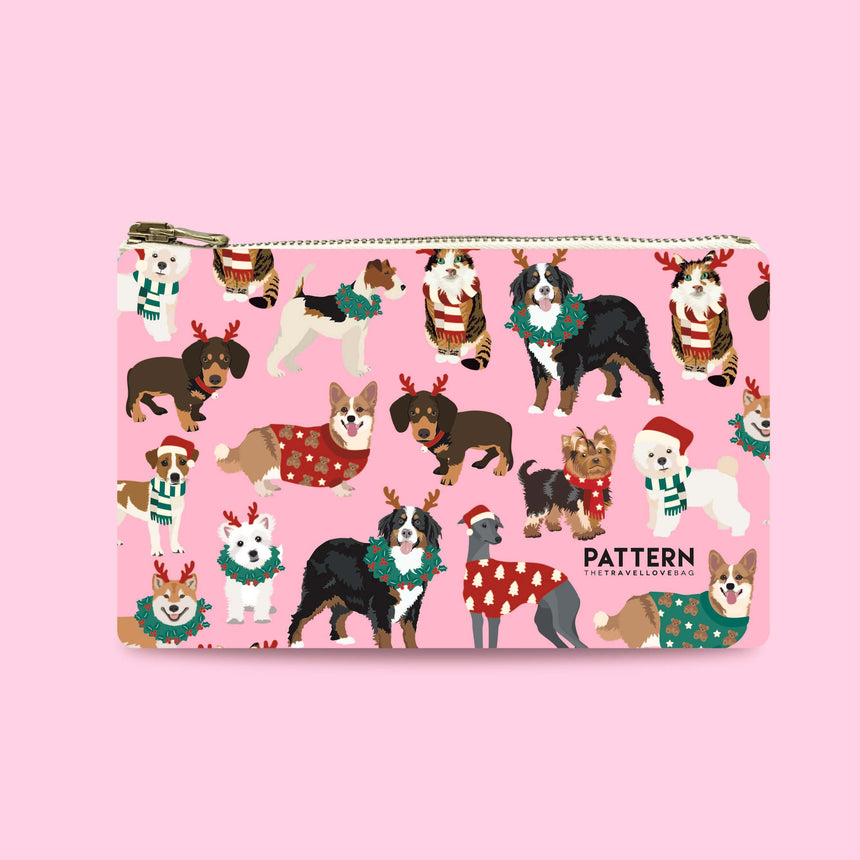 ASTUCCIO POCKET CASE XMAS DOGS (su prenotazione)