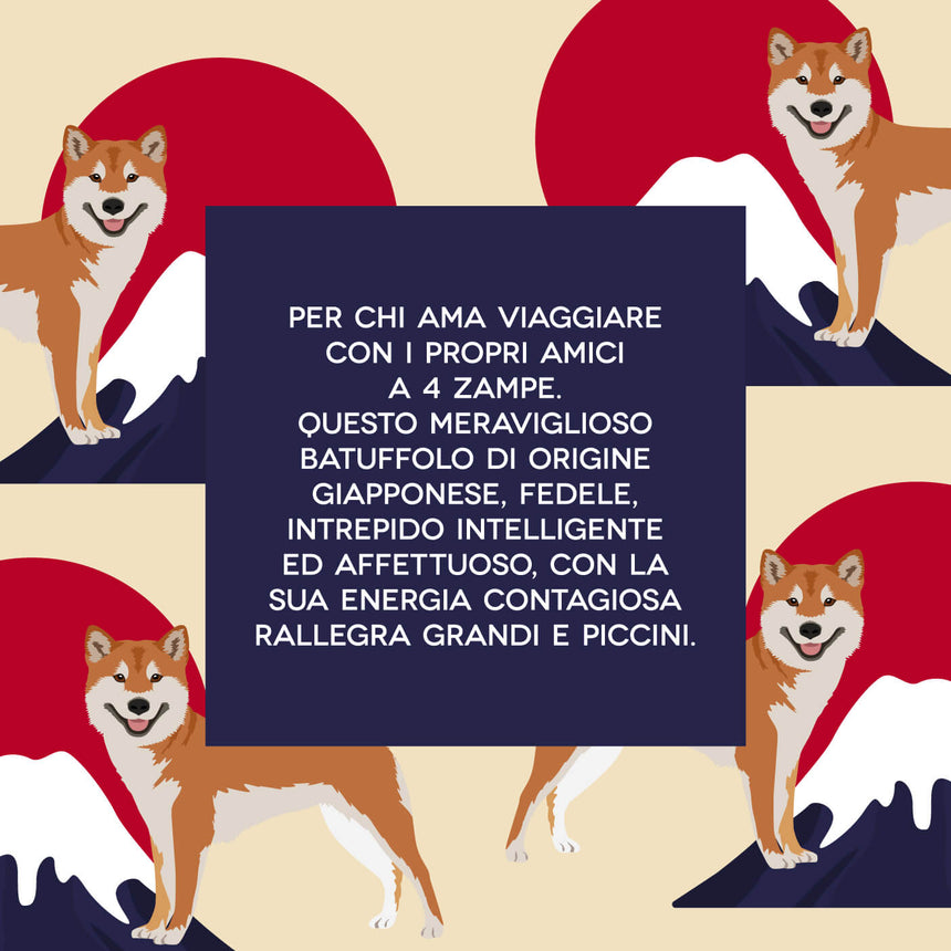 MINI TRAVEL SHIBA INU MONTE FUJI