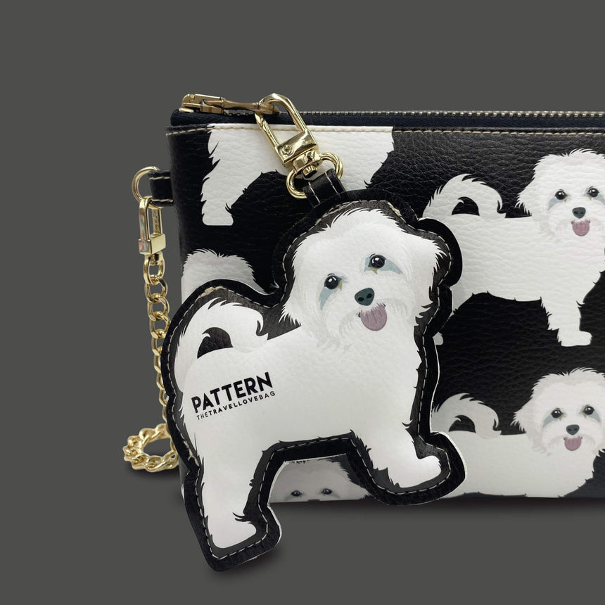 BUNDLE KEY CHARM MALTESE NERO