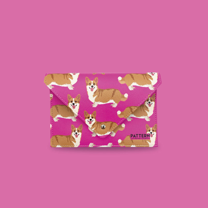 MINI TRAVEL CORGI FUCSIA